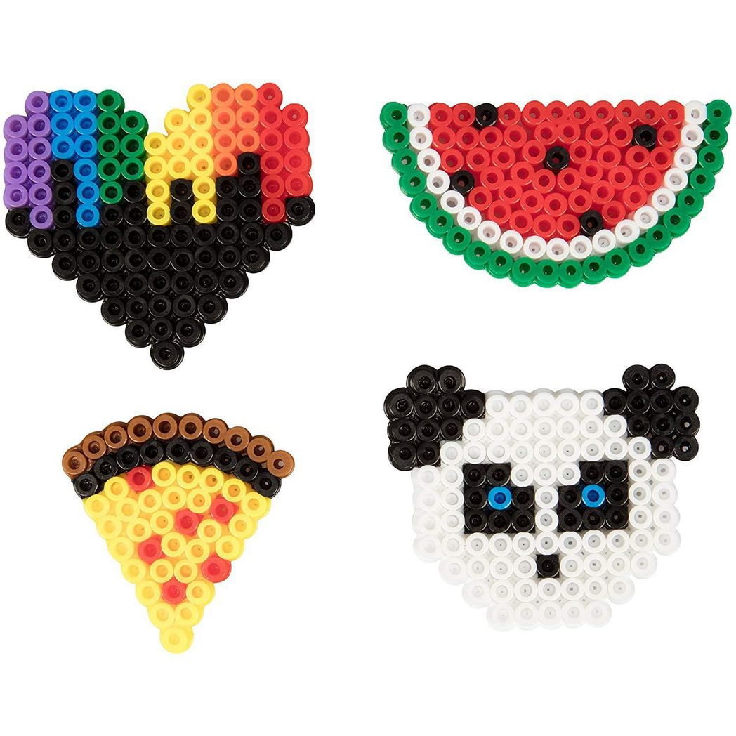 SOKA Deluxe Iron Bead Art Set with 16000 Coloured Beads, 7 Pegboards & Storage Box – Kids Craft Kit