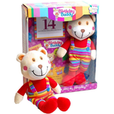 Birthday Buddy Boy Count Down Birthday Bear Toy – Plush Bear with Tear-Off Birthday Calendar