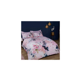 Sleepdown Large Floral Watercolour Duvet Cover and Pillowcase Set – Modern Bedding, Blush and Pink, Single