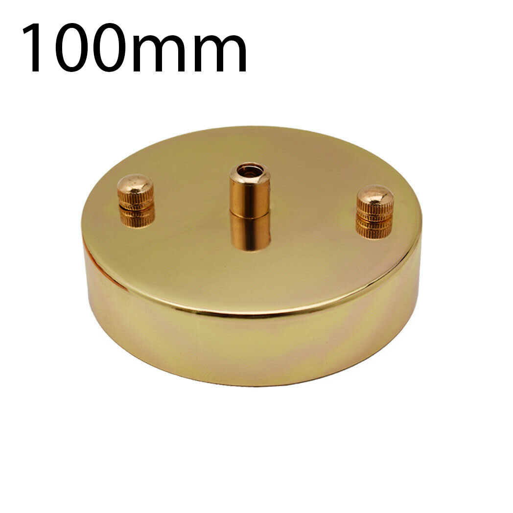 Metal Ceiling Rose, 100mm Diameter – Round Light Plate for Chandeliers and Light Fittings, 220V-240V