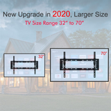 LEADZM Tilting TV Wall Mount Bracket TMW798 for 32–70 Inch TVs – 50kg, with Spirit Level
