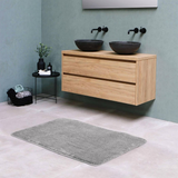 Vinsani Microfibre Bath Mat, 60 x 90cm – Ultra Soft Dense Fluffy Bathroom Mat, Light Grey