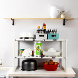 VINSANI Expandable Under Sink Caddy Rack – Waterproof Organiser for Kitchens & Bathrooms