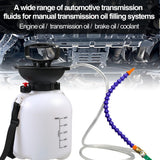 3L Manual Transmission Fluid Filling Pump with Pressure Gauge and Adapters – Gearbox Oil Filler Tool for ATF
