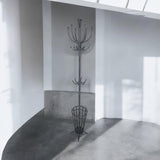 AcaciaHome 175cm Metal Coat Stand with Umbrella Holder, Grey