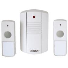 Omega twin button cordless door chime set