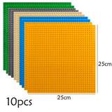Building Block Baseplates – 10 Pack, Double Sided 10 x 10 Inch, 32 x 32 Studs