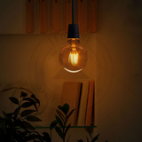 Ledsone 5-Pack E27 G95 Dimmable LED Edison Bulbs – Vintage Amber Glass Filament Lamps, 2700K Warm White