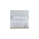 Sleepdown Circle Geometric Reversible Duvet Cover and Pillowcase Set – Modern Abstract Bedding, Blue, Single