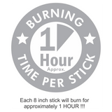 Natural Choice Incense 6 Fragrance Incense Stick Gift Pack with Burner