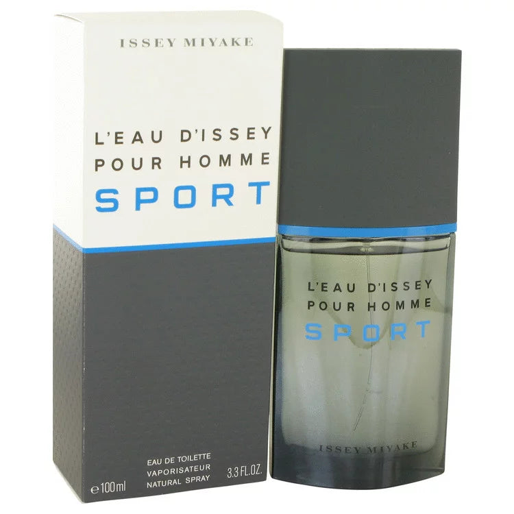 Issey Miyake L'eau D'issey Pour Homme Sport Eau de Toilette Spray 100ml – Woody, Fresh & Citrus Fragrance for Men