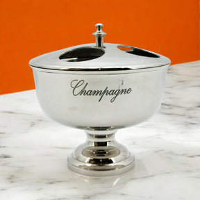 Vintage silver 4-bottle ice bucket