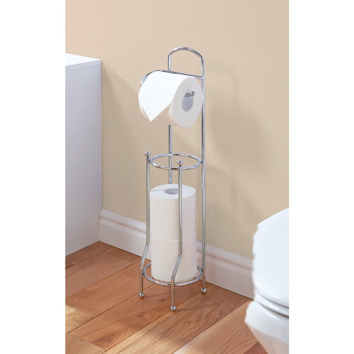 Avilo Toilet Paper Holder and Storage – Keep Loo Rolls Organised and Within Easy Reach