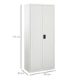 Vinsetto lockable metal office storage cabinet