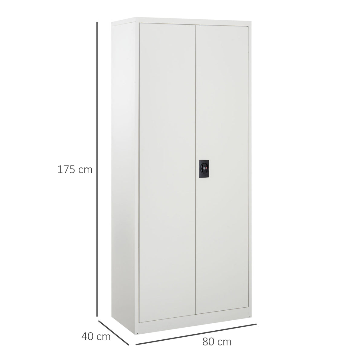 Vinsetto lockable metal office storage cabinet
