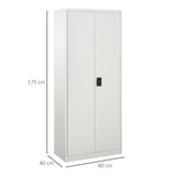 Vinsetto lockable metal office storage cabinet