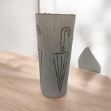 Cream Metal Umbrella Stand, 49cm – Sleek Umbrella Holder for Hallways, Entryways and Offices, Design Finish