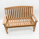 MSL Zaire 120cm Garden Bench with Decorative Design – Outdoor Seating for Two to Three, Flat Pack