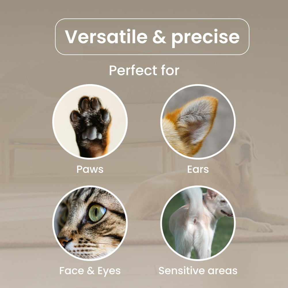 Noerden Trimmy Cordless Pet Groomer with Built-In Suction – Quiet Trimmer for Paws, Ears & Eyes