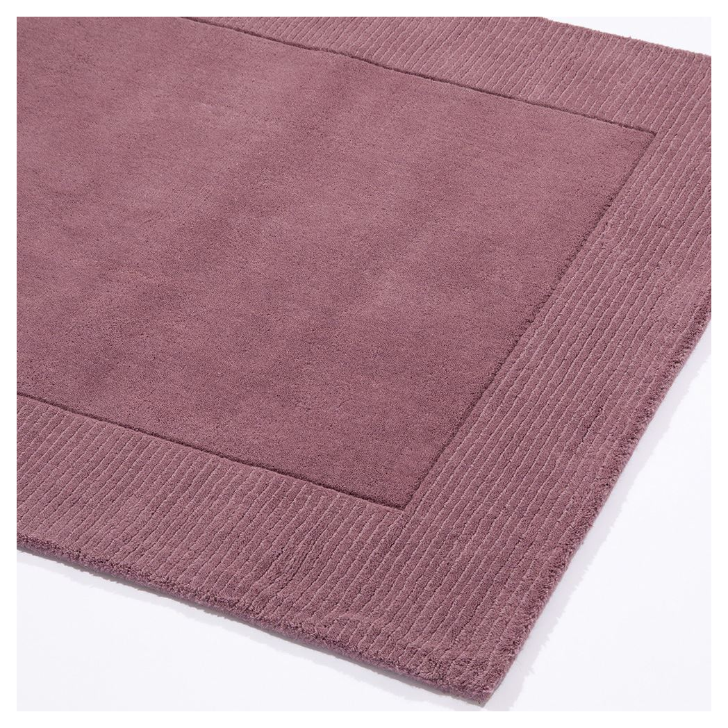Esselle Home Esme Hand Carved Wool Runner, 60x230cm – Mayfair Collection, Mauve