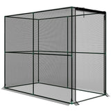 Outsunny Fruit Cage Bird Netting with Zipped Door and HDPE Mesh Cover – Brassica Protection Tent, 2 x 1 x 1.6 m