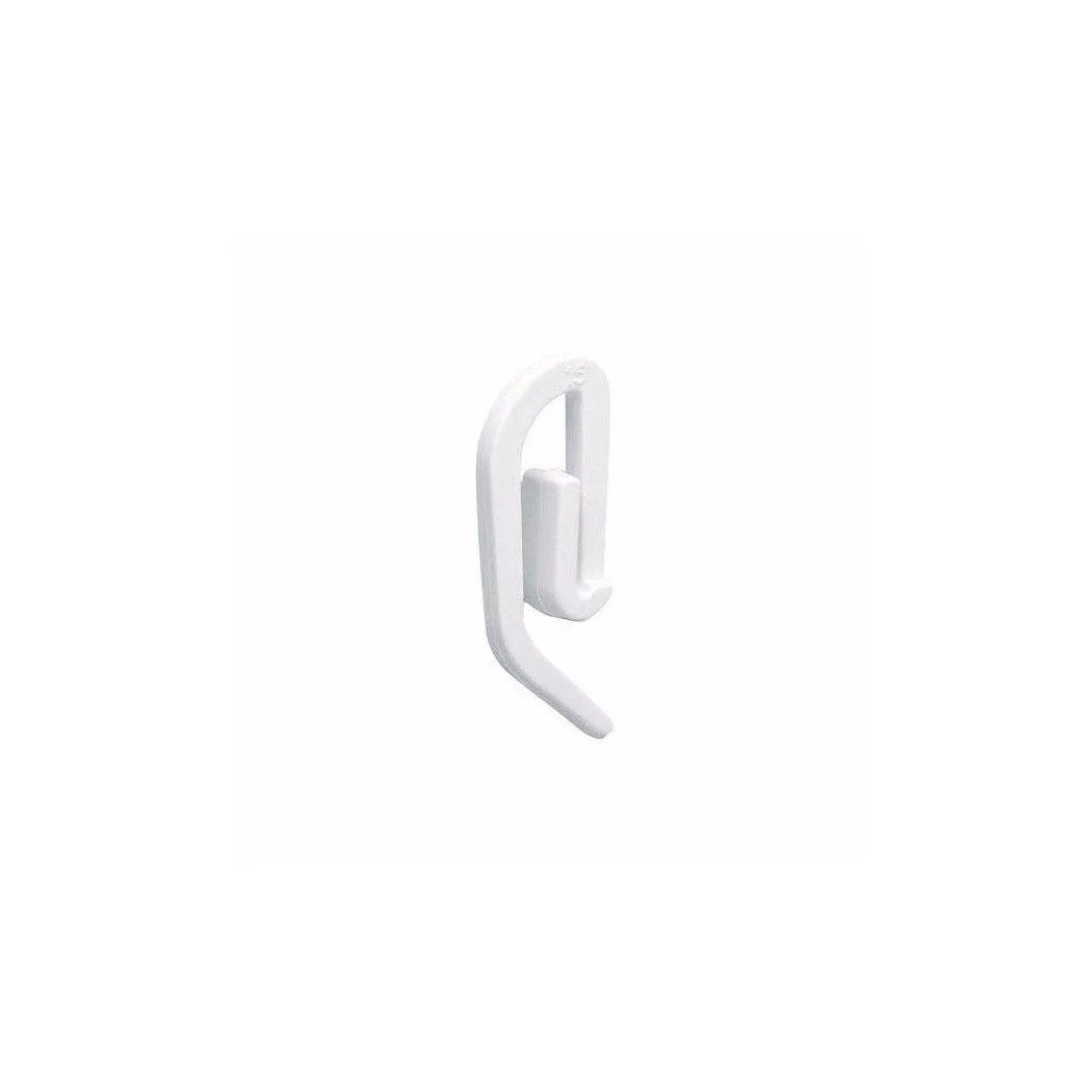 White Curtain Hooks, Value Pack of 100 – Curtain Rail Accessories, White