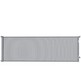 PawHut Retractable Dog Gate, Extends to 300cm Wide x 104cm Tall – One-Hand Mesh Gate for Stairs