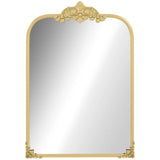 HOMCOM Wall Mirror, Decorative Baroque Mirror with Metal Frame, for Bedroom and Living Room, 60 x 87 cm