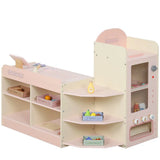 AIYAPLAY Kids Grocery Store Playset with Cash Register, Vending Machine & Shelves – Pretend Supermarket