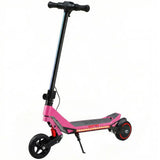 SPORTNOW Kids Electric Scooter with LED Display, RGB Lights & Suspension – Foldable E-Scooter, Up to 16km/h, Pink
