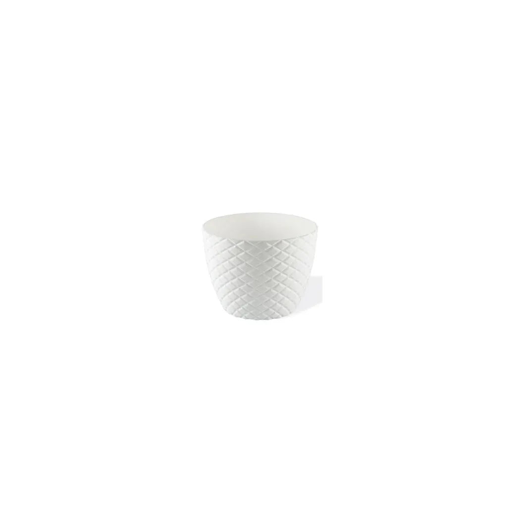Diamond Cut Round Plant Pot No 1, 0.75L – Indoor Outdoor Garden Planter, Assorted Colours