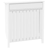 HOMCOM Rustic-Look Radiator Cover with Top Drawer, 93 x 88.5cm, White