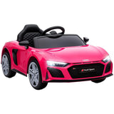 AIYAPLAY Licensed Audi R8 Spyder 12V Kids Electric Car with Remote Control & Dual Motors – Ride On, Pink