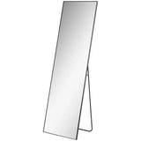 HOMCOM Full Length Mirror, Aluminium Alloy Framed Full Body Mirror with Tempered Glass
