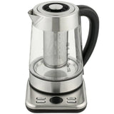 HOMCOM 1.7L Glass Electric Kettle, 3kW Fast Boil with Strix Thermostat, Tea Infuser and Keep Warm Function