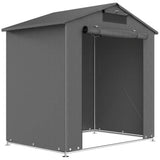 Outsunny 6 x 4ft Outdoor Storage Shed with Vent and Roll-Up Zipper Door – Waterproof Bike Tent