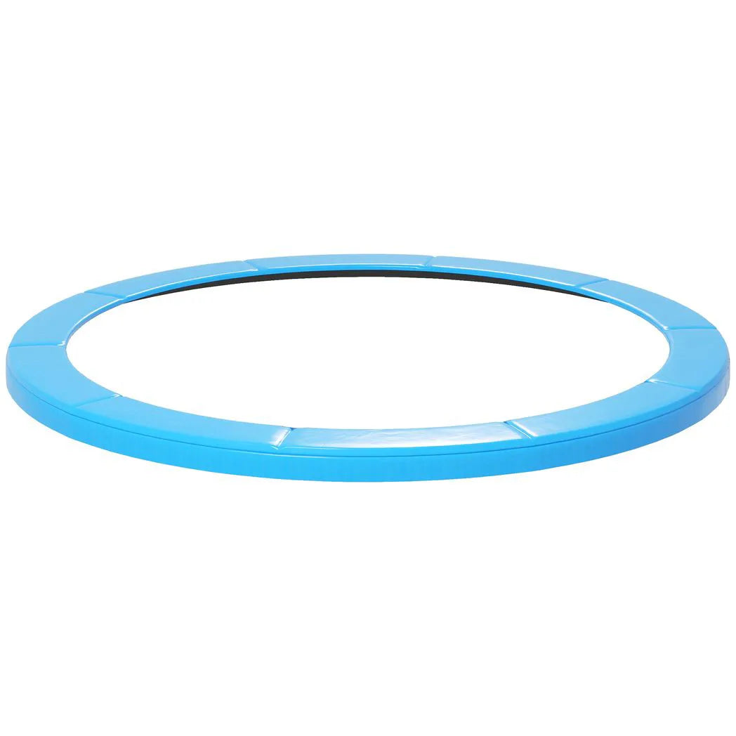 HOMCOM 12ft Trampoline Safety Pad, 366cm Replacement Spring Cover – Thick Foam Surround Padding, Light Blue