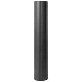 Outsunny Garden Privacy Screen Fence, 2 Pack – 1m x 5m Waterproof Windbreak, Dark Grey