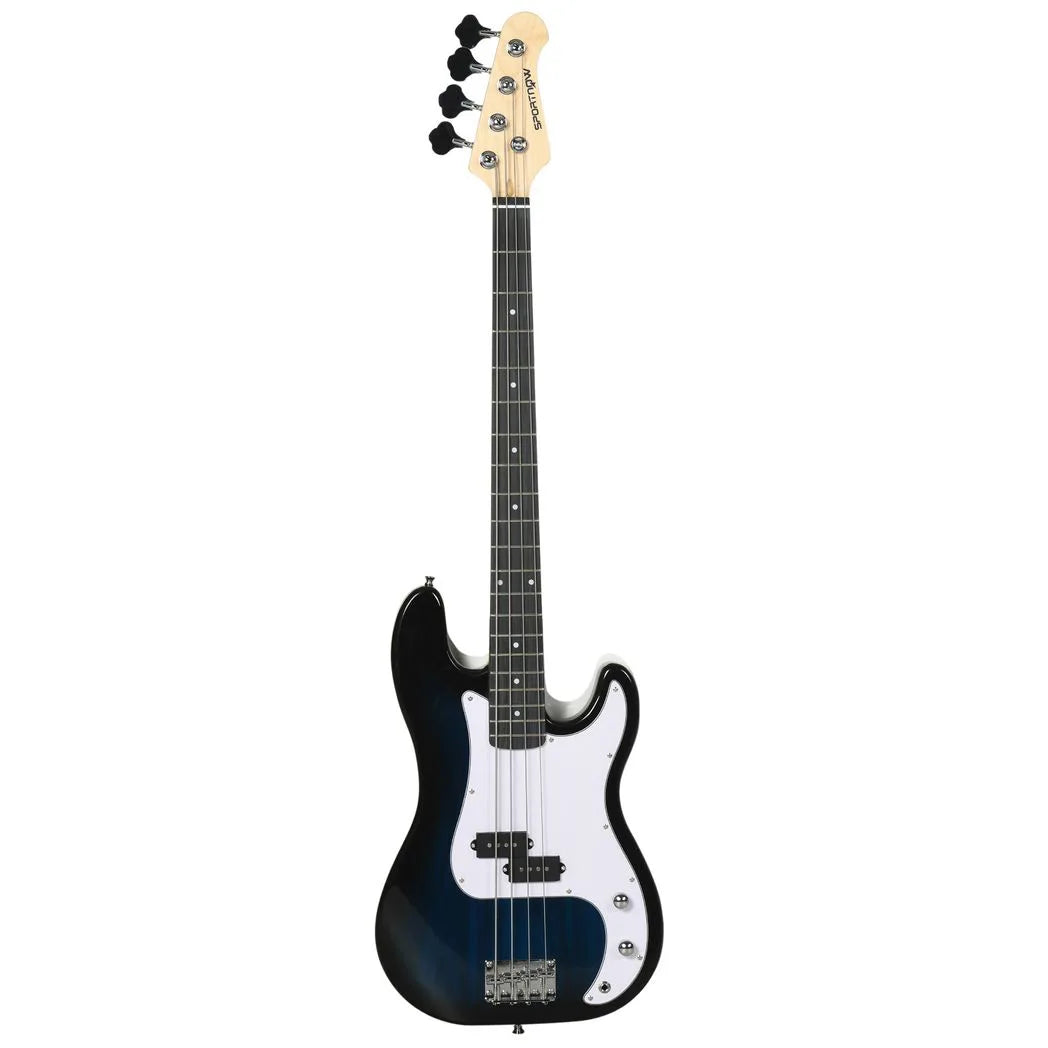 SPORTNOW 4 String Full Size Electric Bass Guitar Kit with 15W Amplifier, Carry Bag and Accessories – Beginner Bass