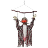HOMCOM 110cm Screaming Animated Hanging Halloween Decoration
