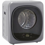 HOMCOM 4kg Vented Compact Tumble Dryer with 5 Drying Modes and Touch Display – 800W Dryer, Silver