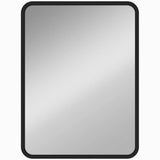 HOMCOM Rectangular Wall Mirror with HD Glass – Black