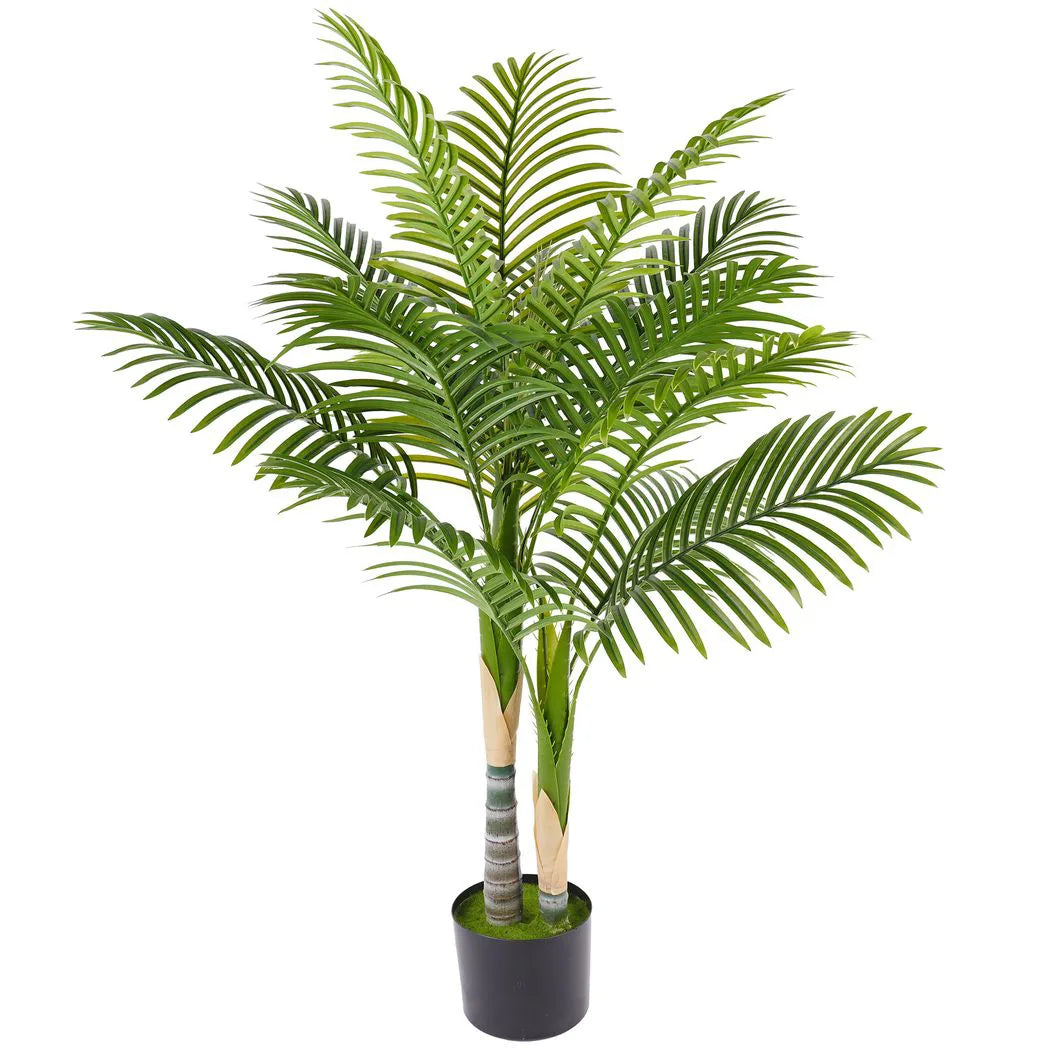 HOMCOM Artificial Palm Tree with 14 PEVA Leaves
