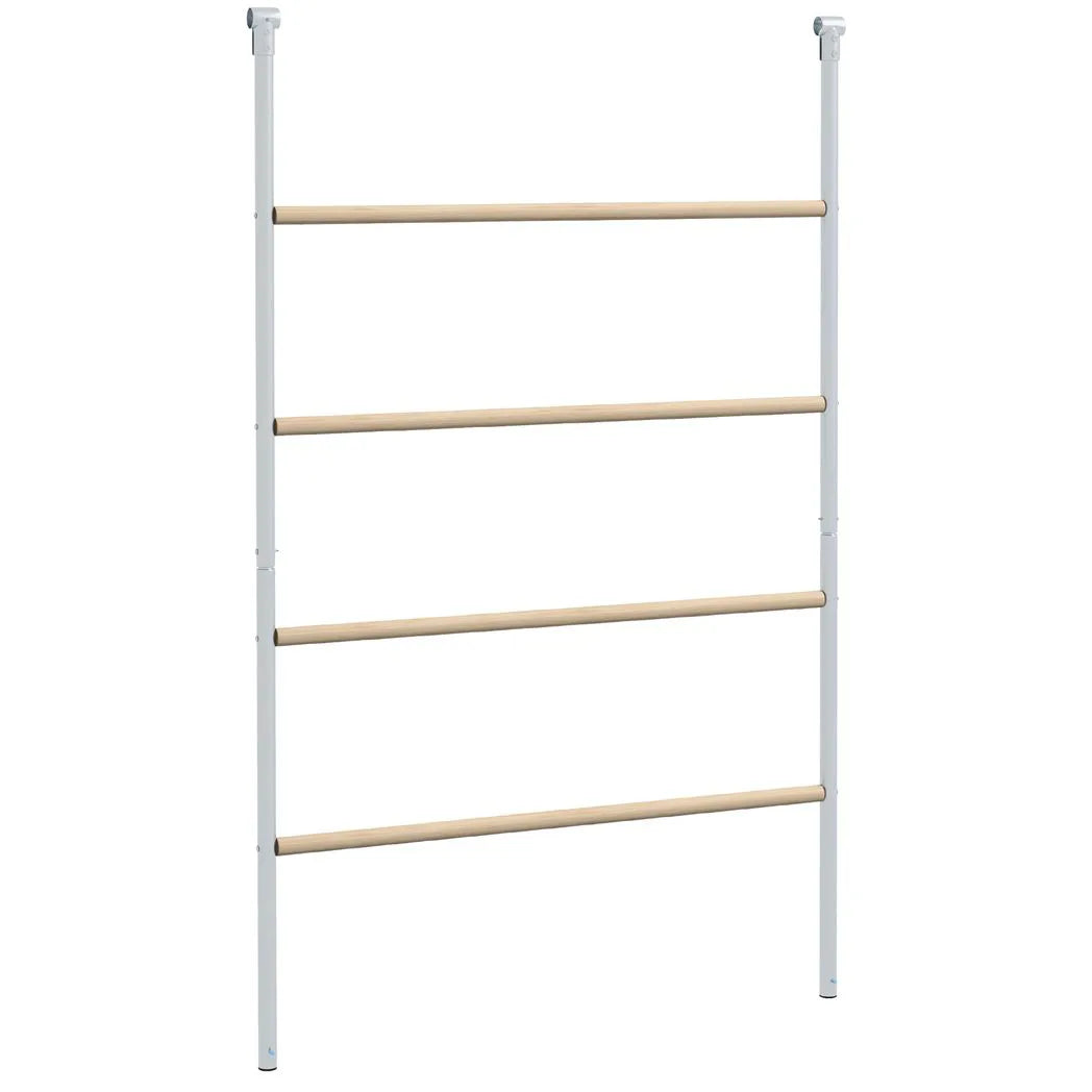 PawHut Chicken Perch Roosting Ladder with Four Tiers – Wooden and Galvanised Steel Jungle Gym for Coop, Backyard Farm