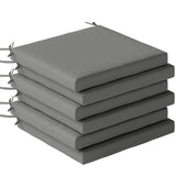 Outsunny Set of 6 Outdoor Seat Cushions with Machine Washable Cover