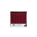 MM HOMESTORES Table Candles 8" Pack of 30 – Dining & Home Decor, Burgundy