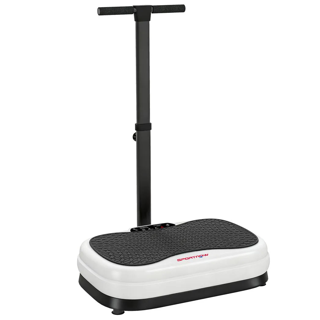 SPORTNOW Vibration Plate with Adjustable Removable Handle, 3 Preset Modes & 50 Speeds – Home Fitness Machine