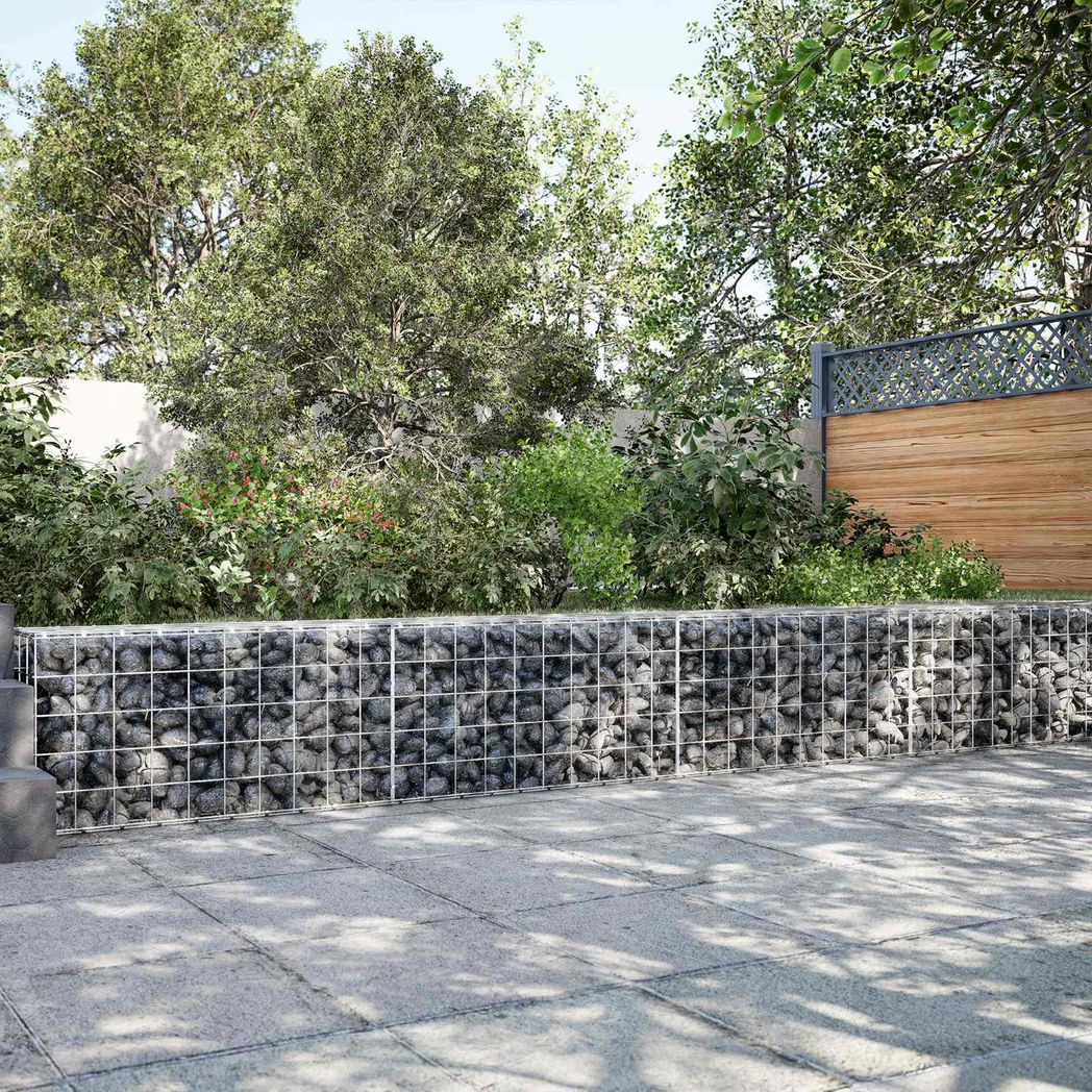 vidaXL Gabion with 3.5 mm Wire and 10x10 cm Mesh 450x50x50 cm