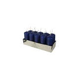 Pillar Candles, Pack of 10 – Home Decor Candles, Dark Blue