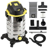 HOMCOM 1400W Wet and Dry Vacuum Cleaner with Blower Mode, 30L Stainless Steel Tank, 5-Layer Filter – Yellow